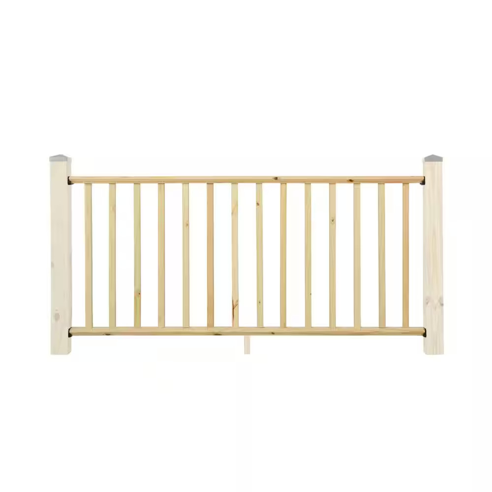 36 In. H X 72 In. W Pressure-Treated Southern Yellow Pine Routed Wood Deck Horiz
