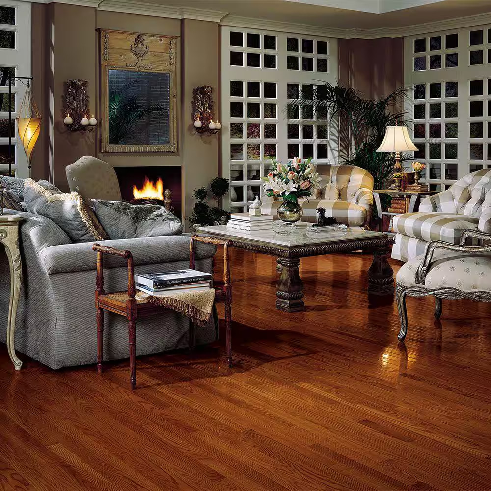 Natural Reflections Cherry Oak 5/16 In. T X 2-1/4 In. W Smooth Solid Hardwood Fl