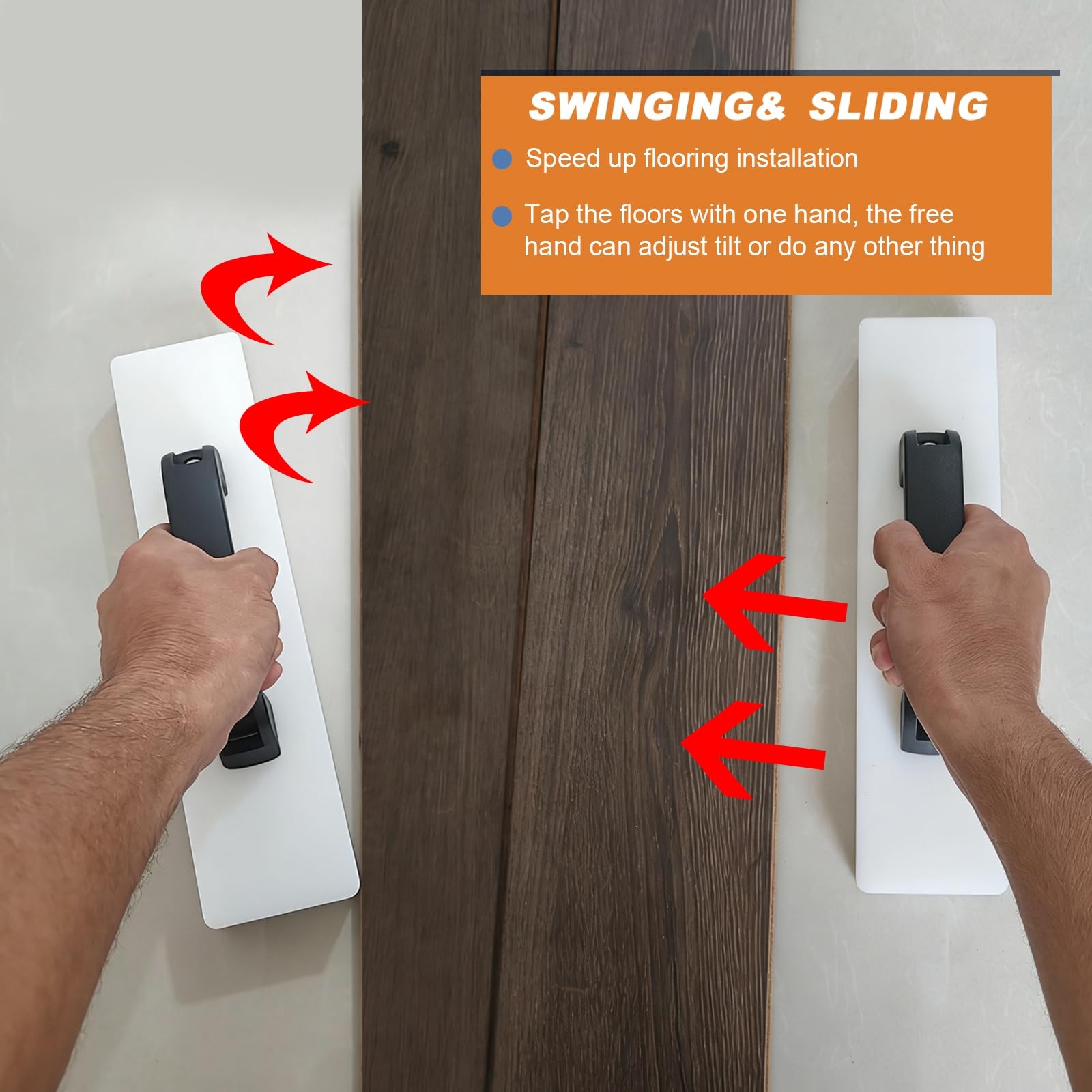 Heavy Duty Flooring Tapping Block with Handle for Laminate Vinyl Wood