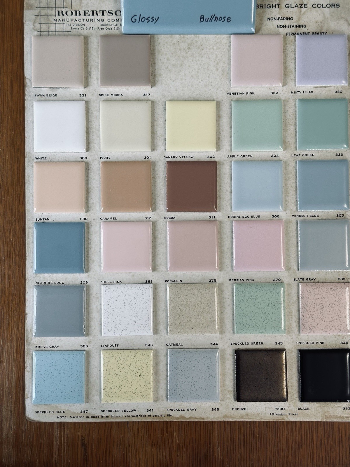 1 pc. Clair-De-Lume: 4-1/4″ Glossy Bullnose Ceramic Tile, Oxford + Robertson Co.