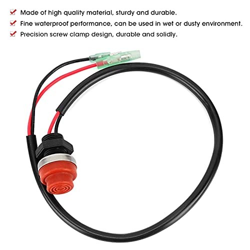 Start Stop Switch, Outboard Engine Switch Keyless Push Button Round Push