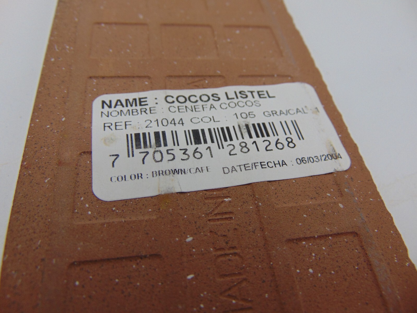 Set of 3 Replacement Wall Tiles Cocos Listel Made in Columbia Fruits Tropical