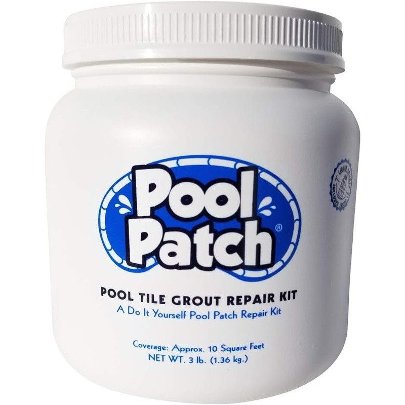 Gray Pool Tile Grout Repair Kit Fast Setting Waterproof Easy Mix Durable New