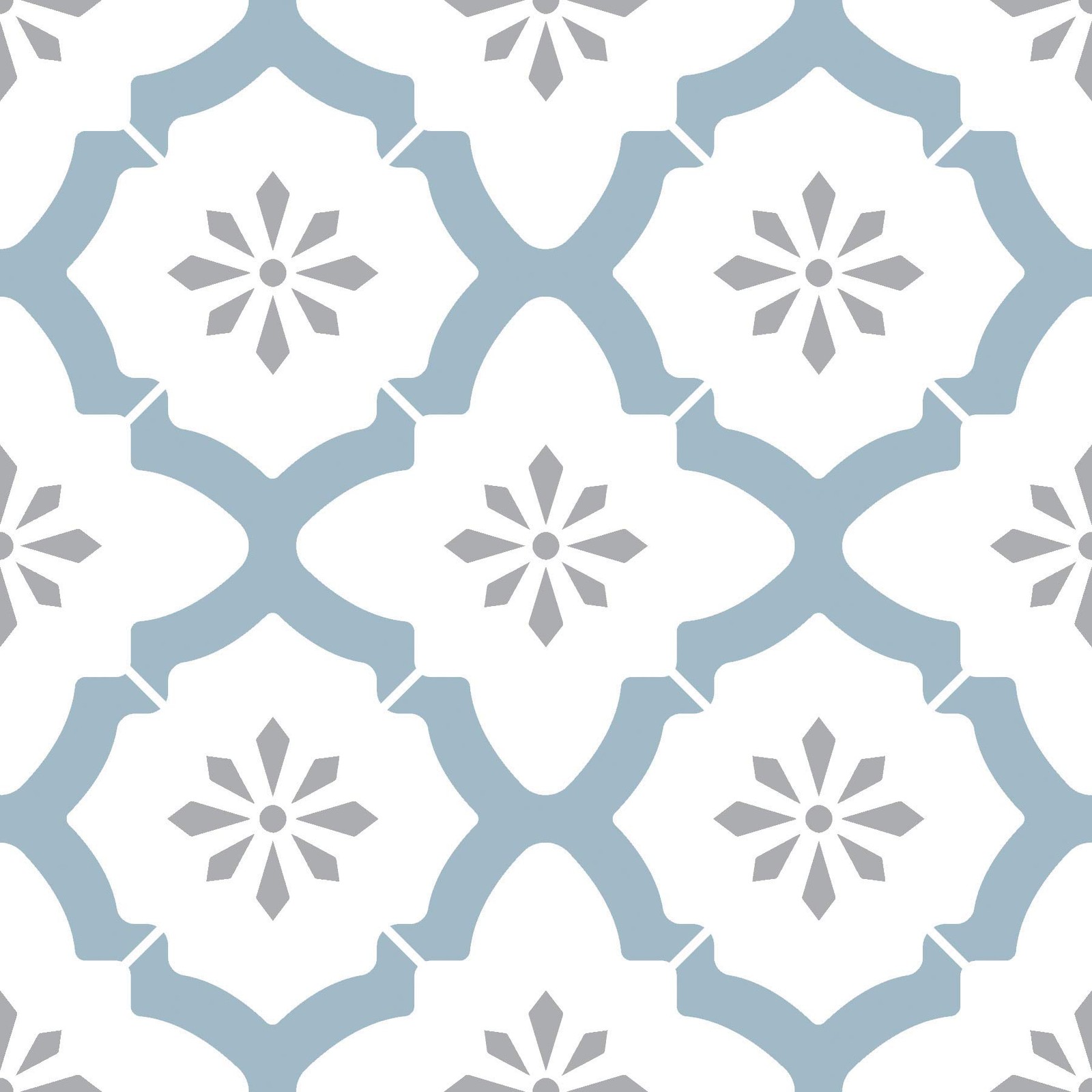 FP2943 Alfama Peel Stick Floor Tiles Multicolor Blue Removable Vinyl Decal