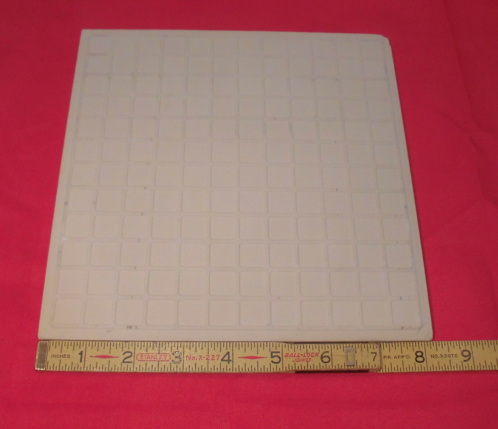 1 pc. Florida Ceramic Floor Tile 8-3/16″ *off-white beige* medium textured New