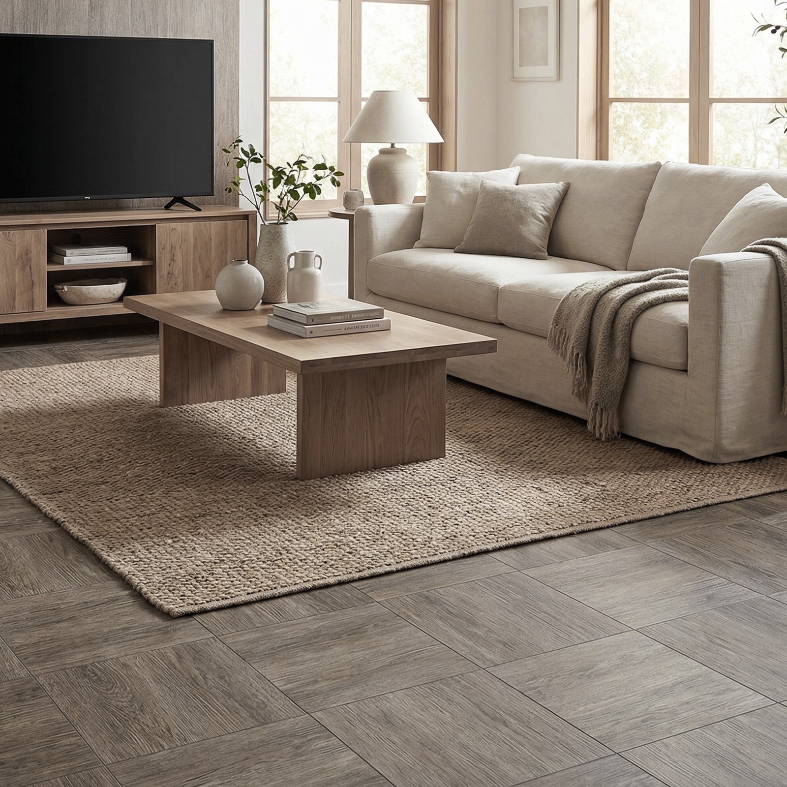 50-100pcs Self-Adhesive PVC Floor Tiles 3D Wood Grain Waterproof for Living Room