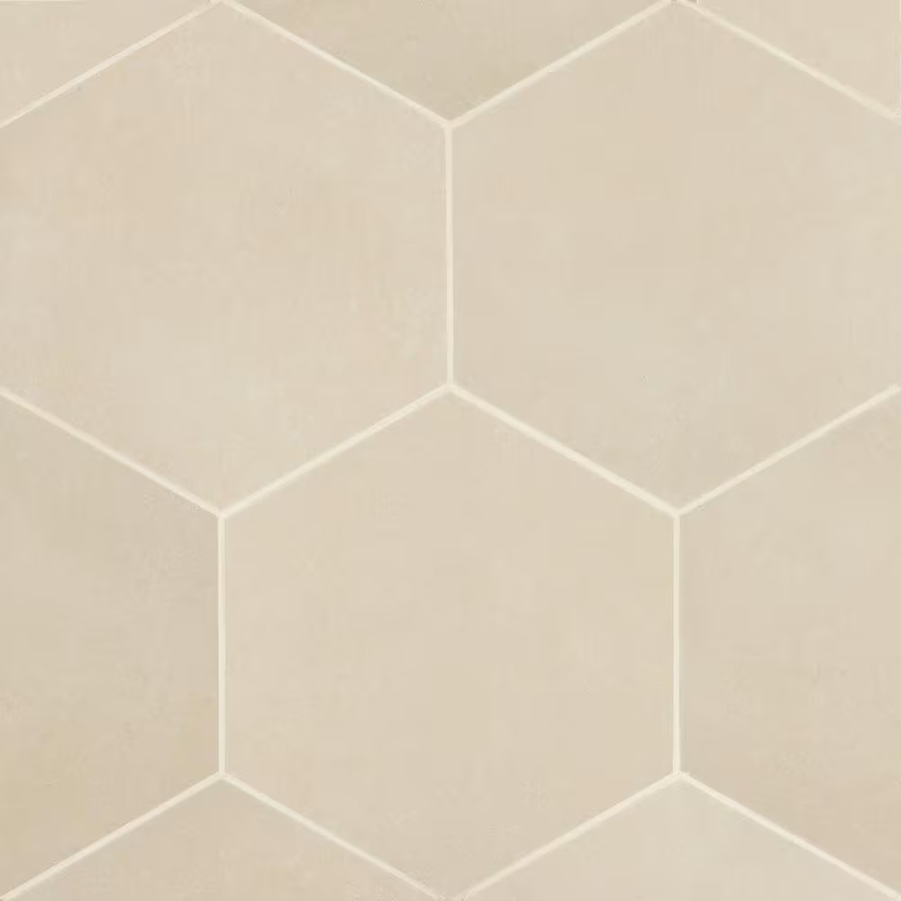 Makoto Hexagon 10 In. X 10 In. Matte Tatami Beige Porcelain Floor Tile (10.76 Sq