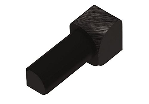 Schluter RONDEC – 1/2″ Inside Corner – Brushed Black – (IV/RO 125 AGSB)