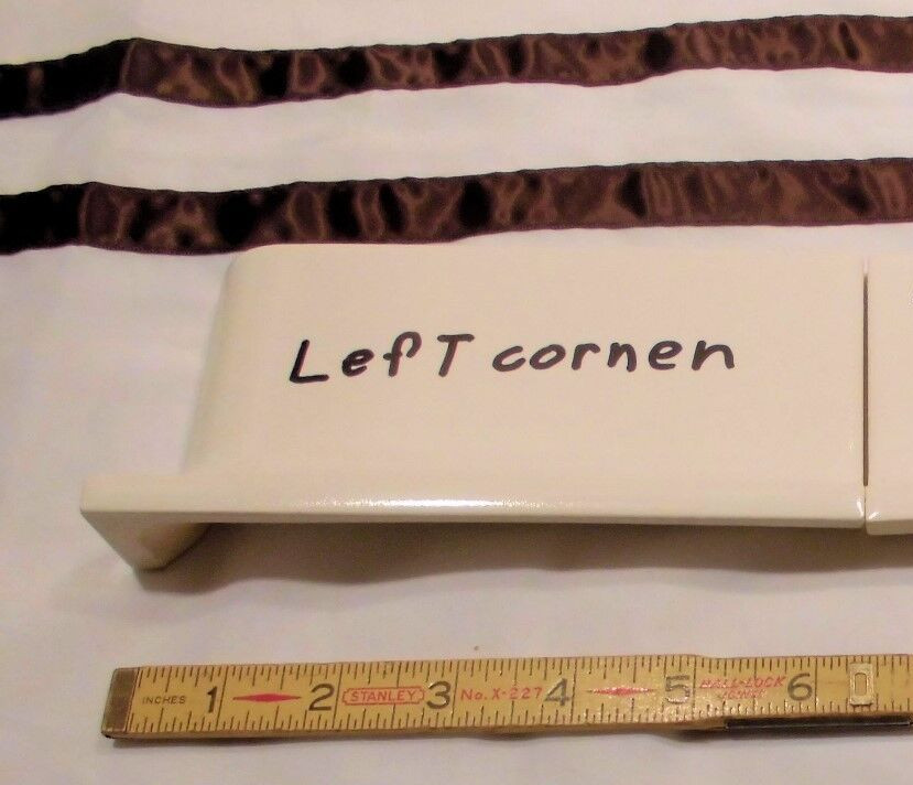 1 pc. *White-Corner* stack-on base/cove Ceramic Tile by Robertson Co. 3″ X 6″