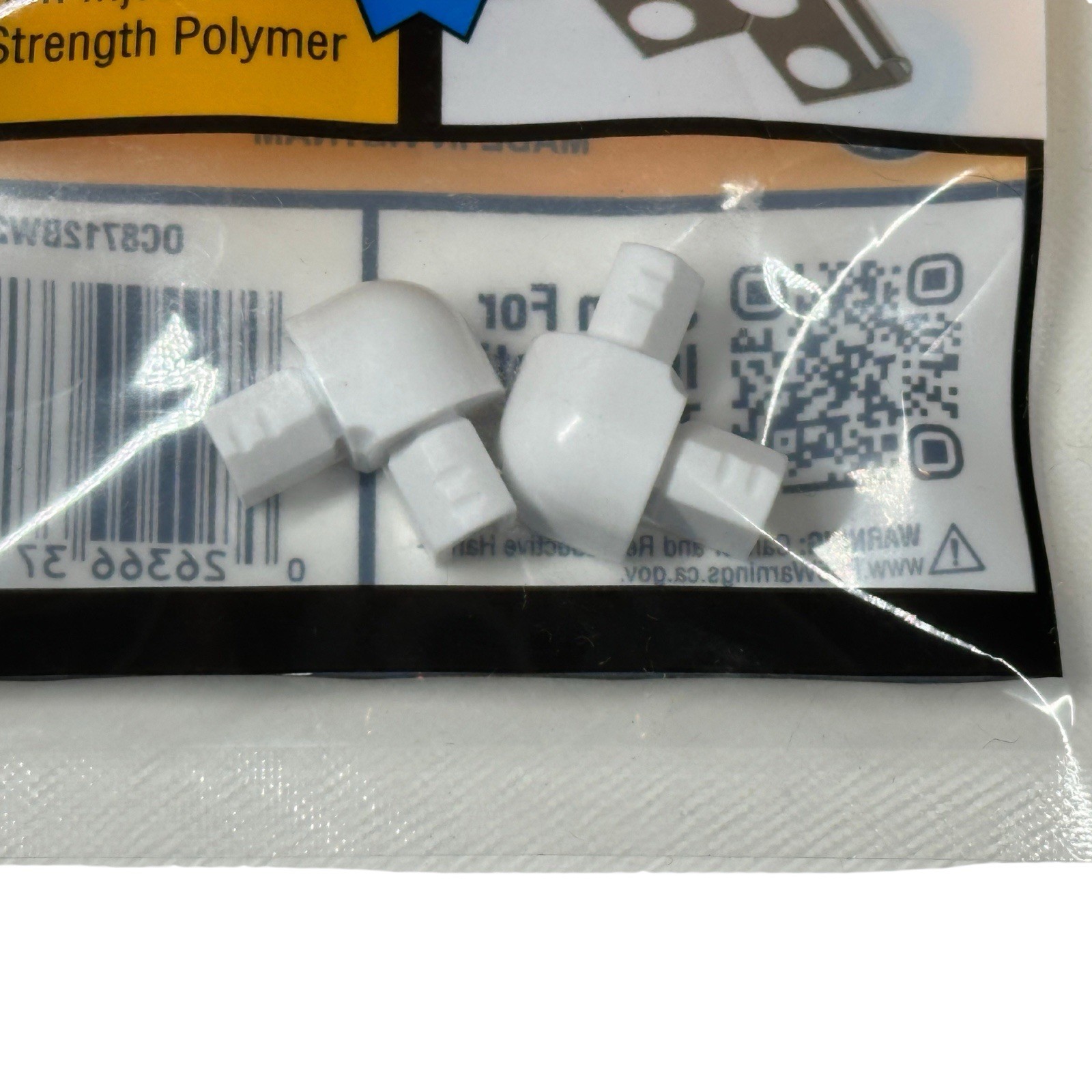 2 Pack TrimMaster Bullnose Outside Corner Tile Edging Trim White 3/8″