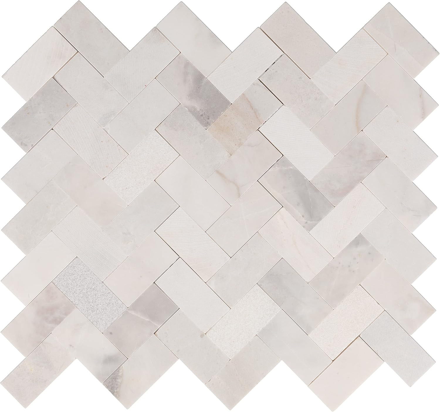 Stormy Mist Herringbone Mosaic Tile 12″x12″ – 10 Pieces, 7.5 SQFT