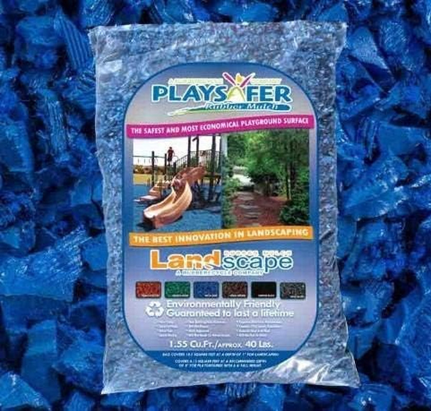 Rubber Mulch Nuggets Protective Flooring for Playgrounds, Swing-Sets, Play Areas