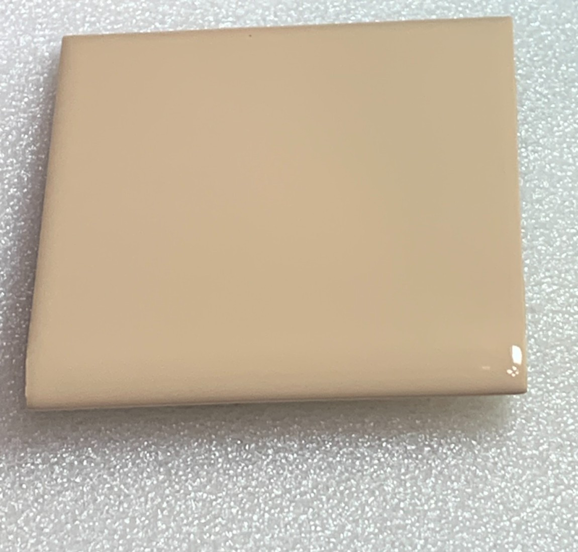 New Vtg Wenczel Tile Co Ceramic Suntan #221 Bullnose Gloss 4 5/16″ x 4 5/16″