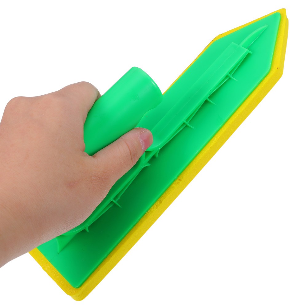 Tile Grouting Tool Convenient Drywall Trowel with Handle Cleaning Sponge for