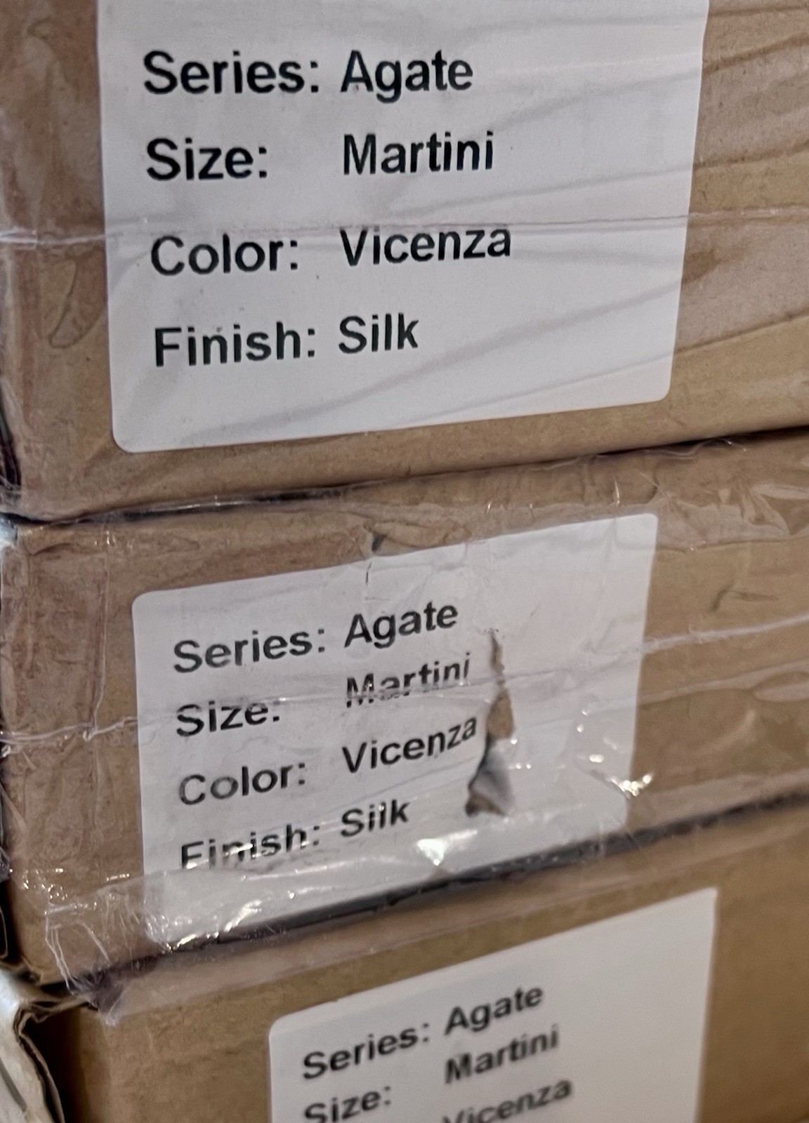 NEW Lunada Bay Agate Martini Vicenza Silk Glass Tile 15 Sq Ft 3 Box Lot READ