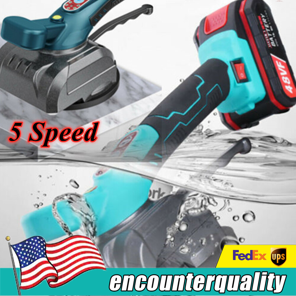 Tile Vibrator Suction Tiling Machine 5-speed Floor Laying Leveling Tool +Battery