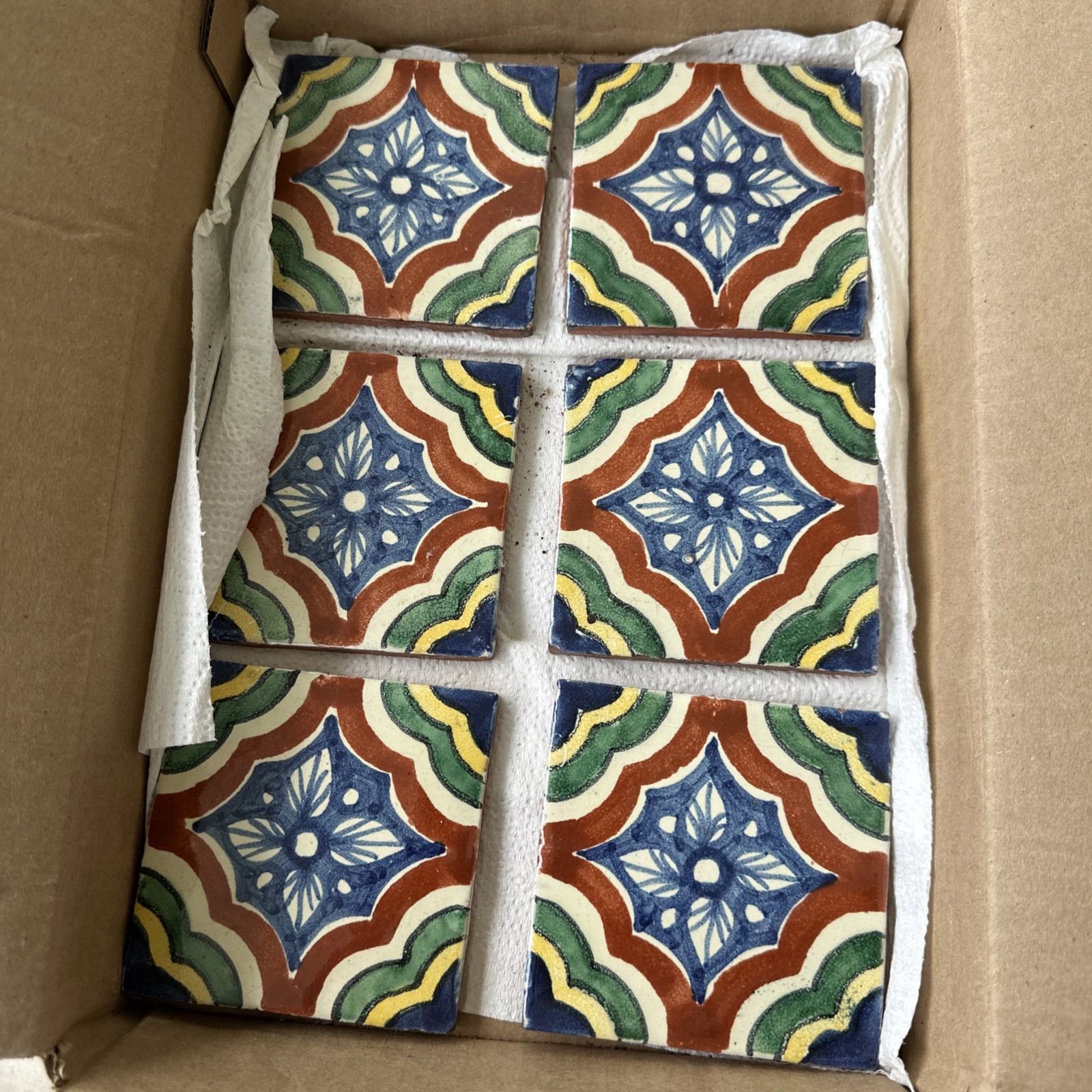 Set Of 14 Terra Cotta Tiles