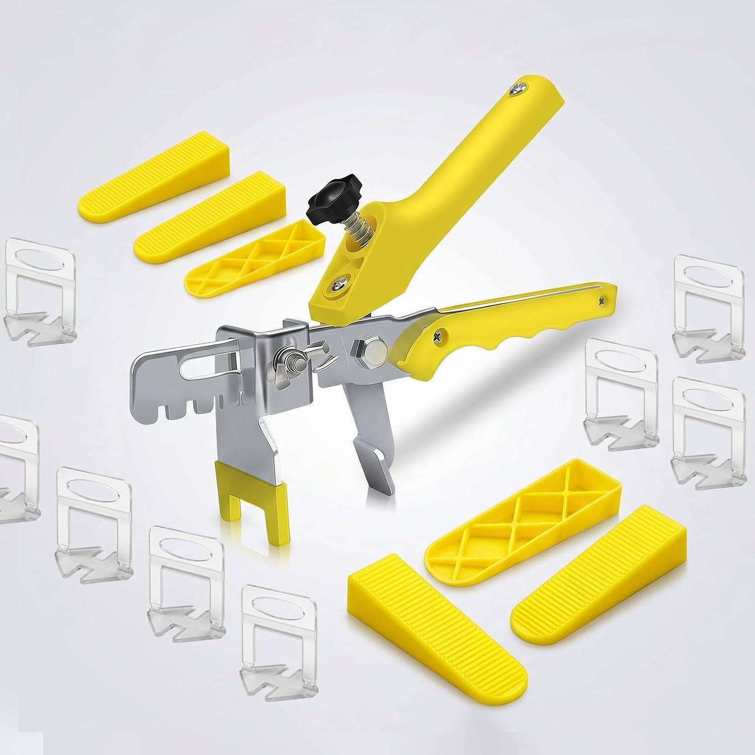 Tile Leveling System Clips 1/32″ Tiles Leveler Spacers 1Mm Tile Tools Set 2000Pc