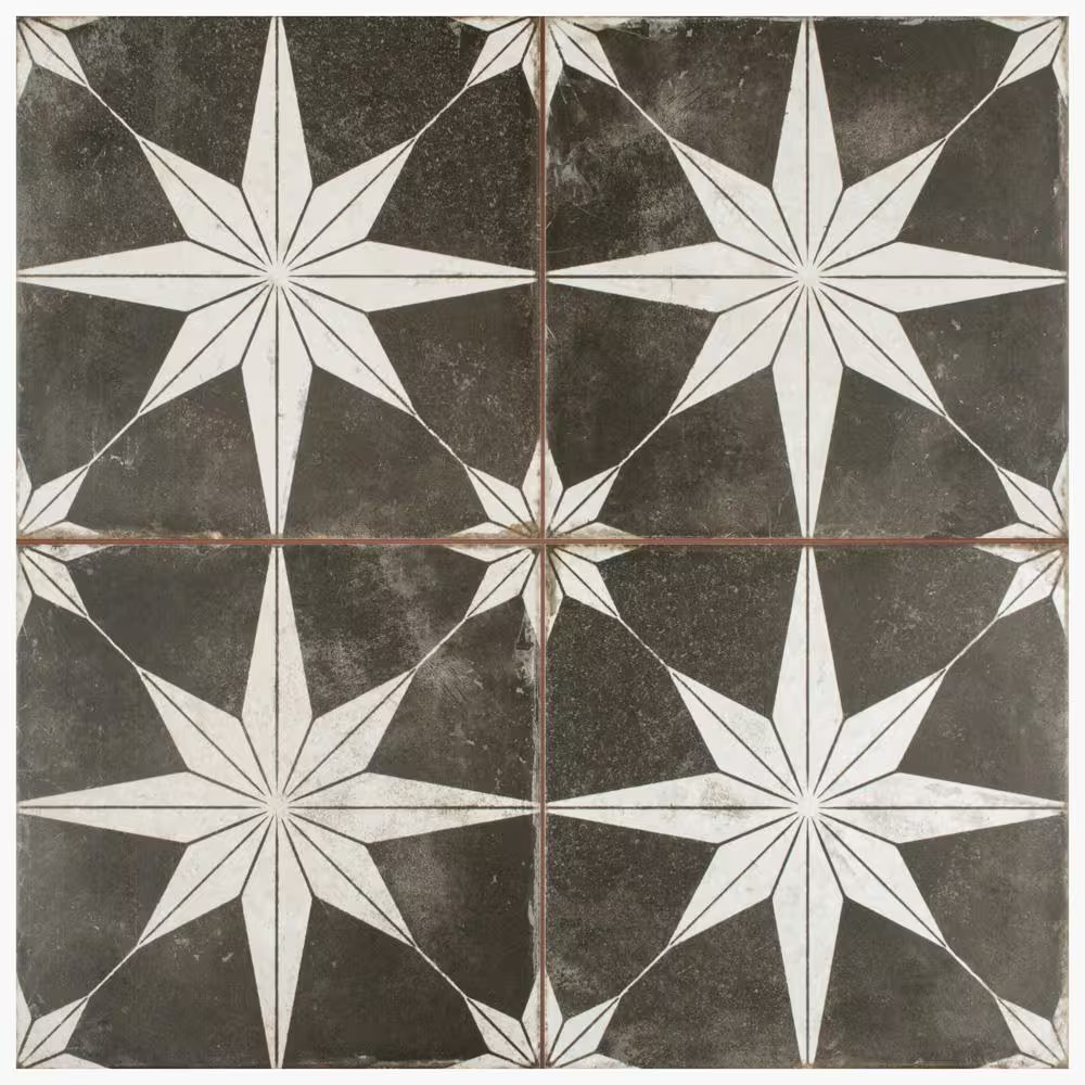 Kings Star Night 17-5/8 In. X 17-5/8 In. Ceramic Floor and Wall Tile (10.95 S…