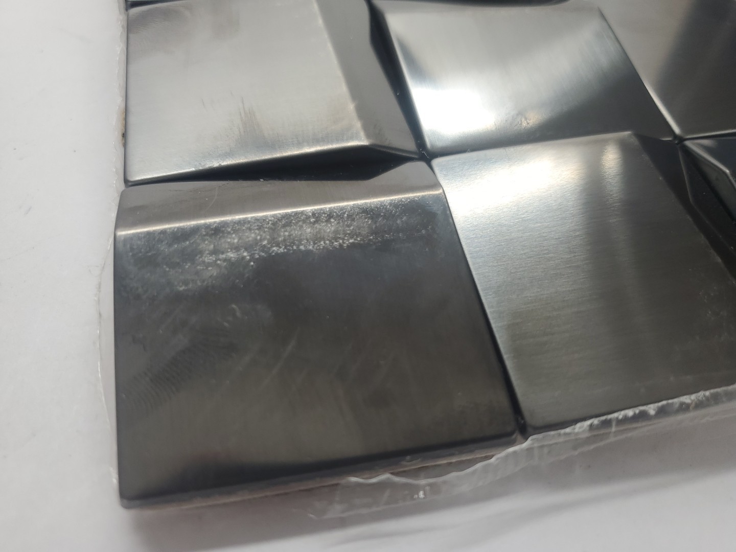 5 Sheets Wall Backsplash Tile, Metal 3D Wall Backsplash Mosaic Tile Sheets