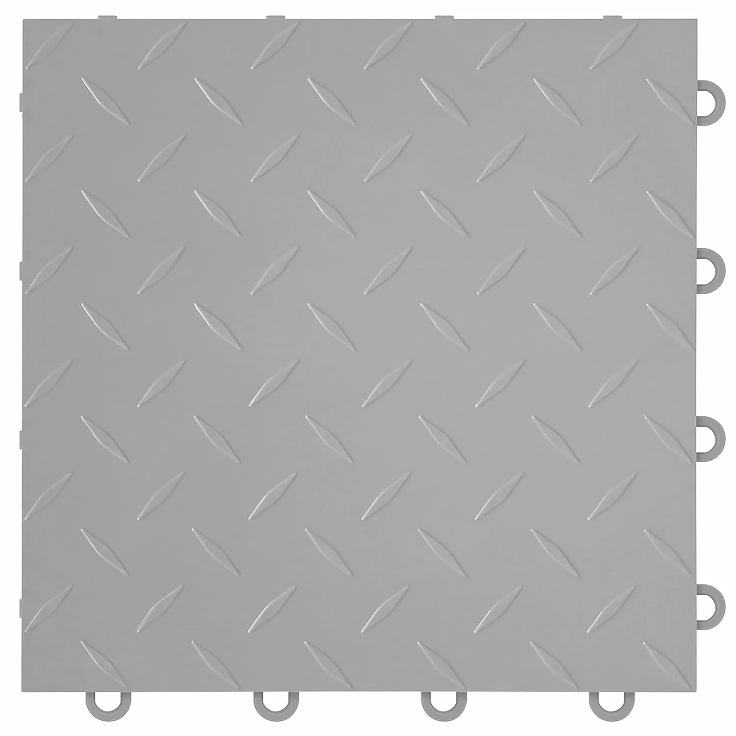 Heavy Duty Nitro Tiles 12″ Interlocking Garage Flooring, Gunmetal, 52-Pack
