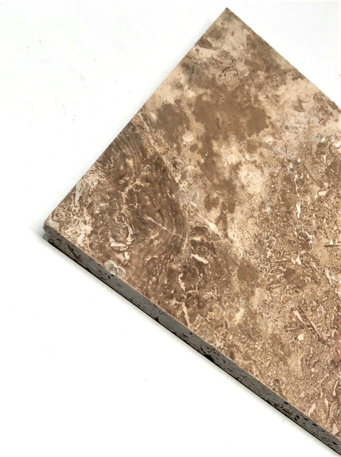 Noce 5 1/2 x 5 1/2 Filled Polished Travertine Tile Floor Wall (Sold per Piece)