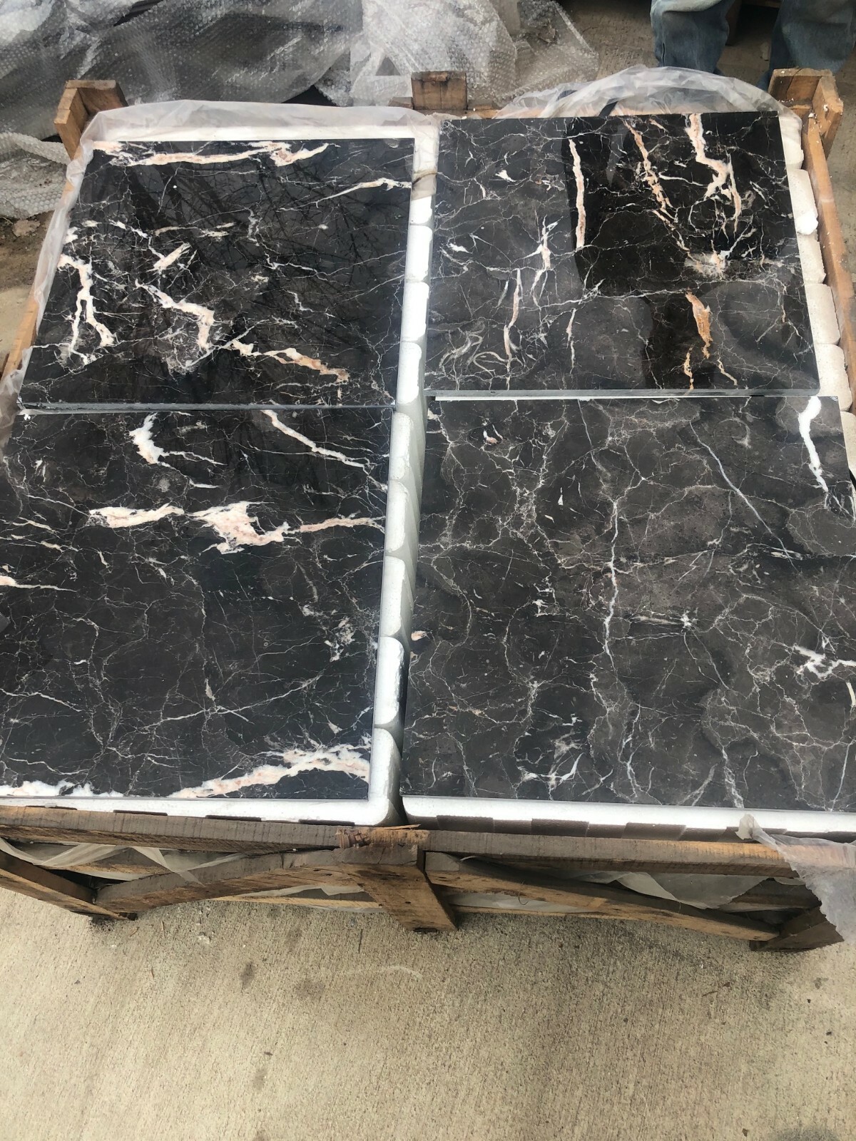 Tile Emperedor Dark Marble Remodel Stone About 3×3 SAMPLE PIECE TS-25