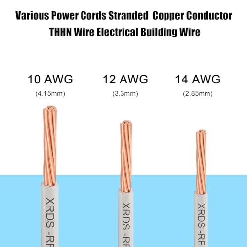 12AWG THHN Wire 100FT – Electrical Building Wire Stranded 12AWG 100FT White