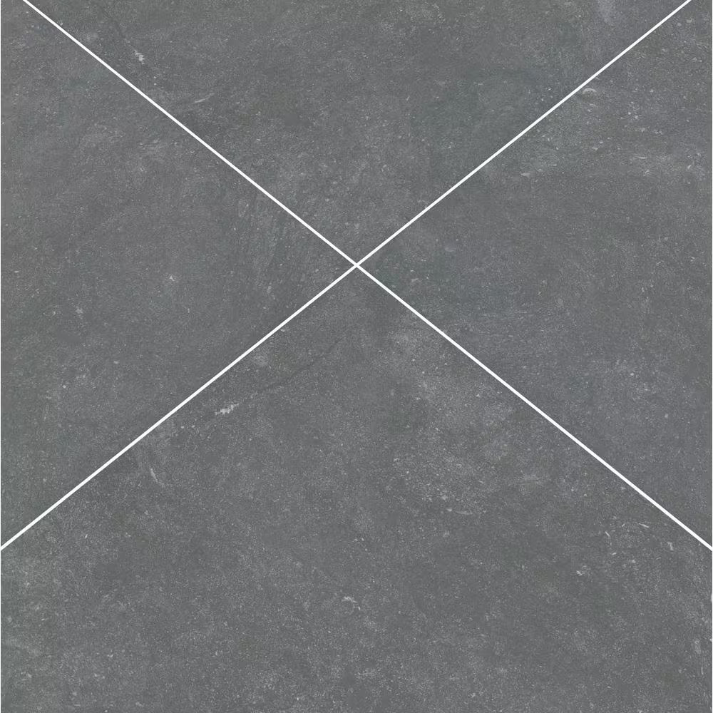 Vulkon Nero 2 Cm. X 24 In. X 24 In. Matte Porcelain Paver Tile (8 Sq. Ft./Case)