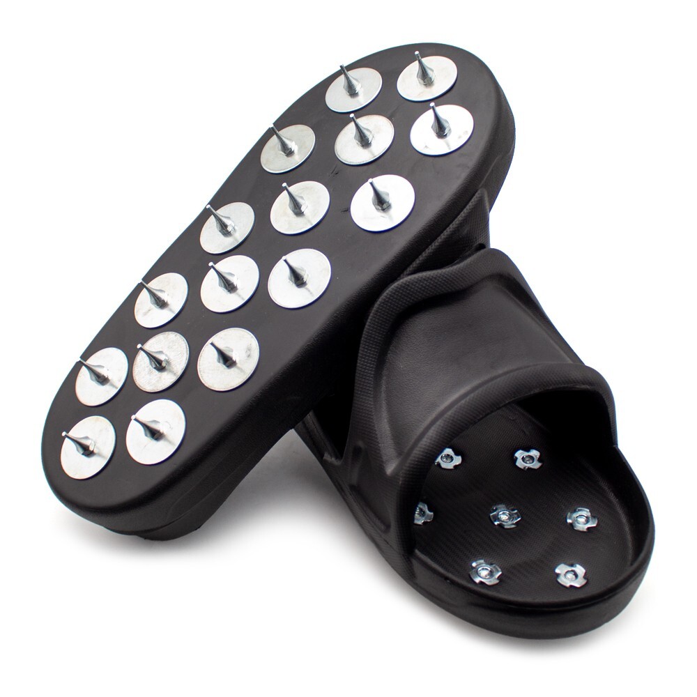 1 Pair Flexible Spiked Shoes for Epoxy Floor Coating Epoxy Paint Self-Leveling