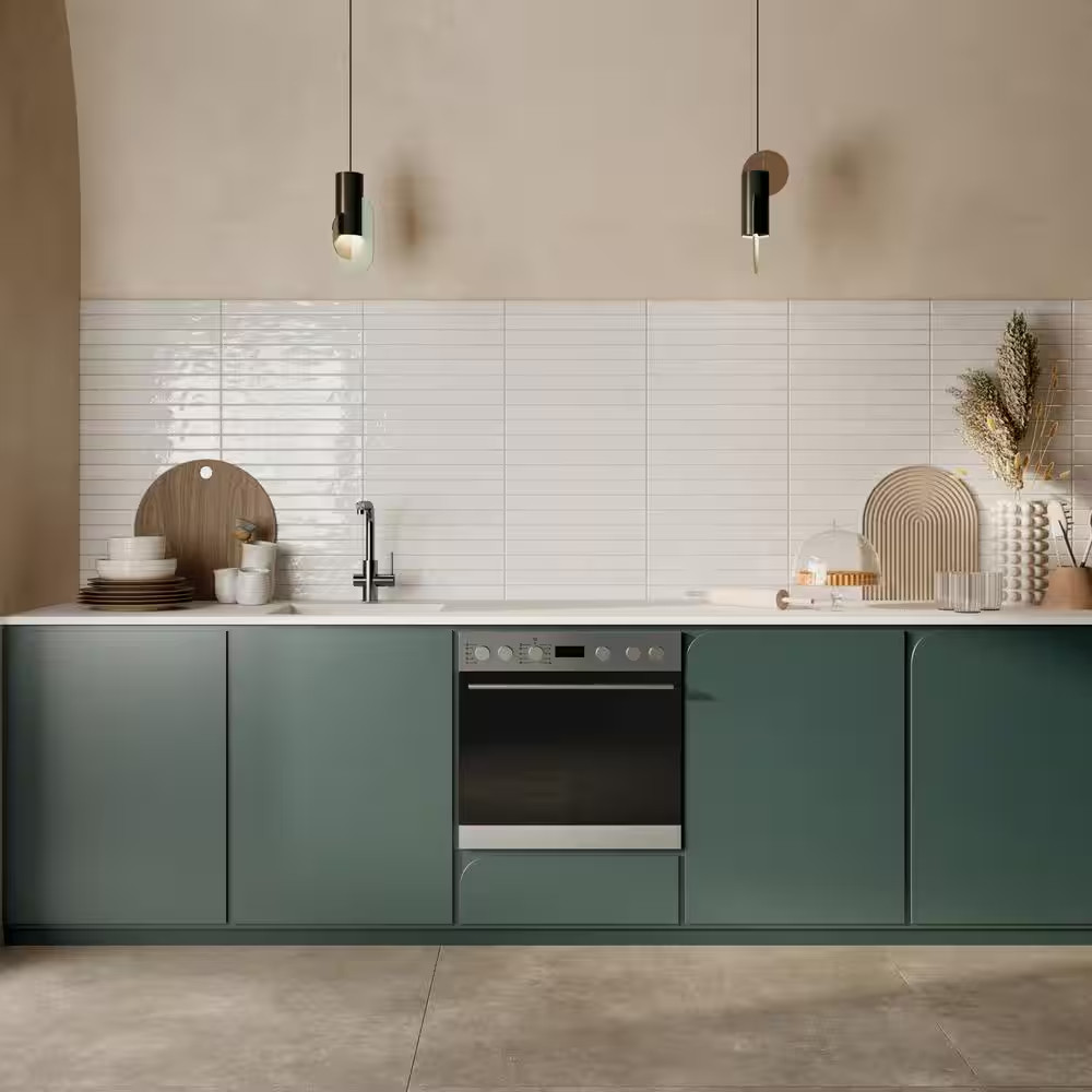 Chroma 2 In. X 18 In. White Porcelain Subway Tile (7.42 Sq. Ft./Case)