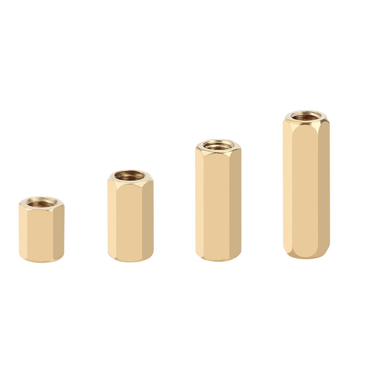 Mayitr 300Pcs M2 Brass Hex 4mm, 6mm, 8mm, 10mm, 7mm, 9mm, 11mm, 13mm, brass