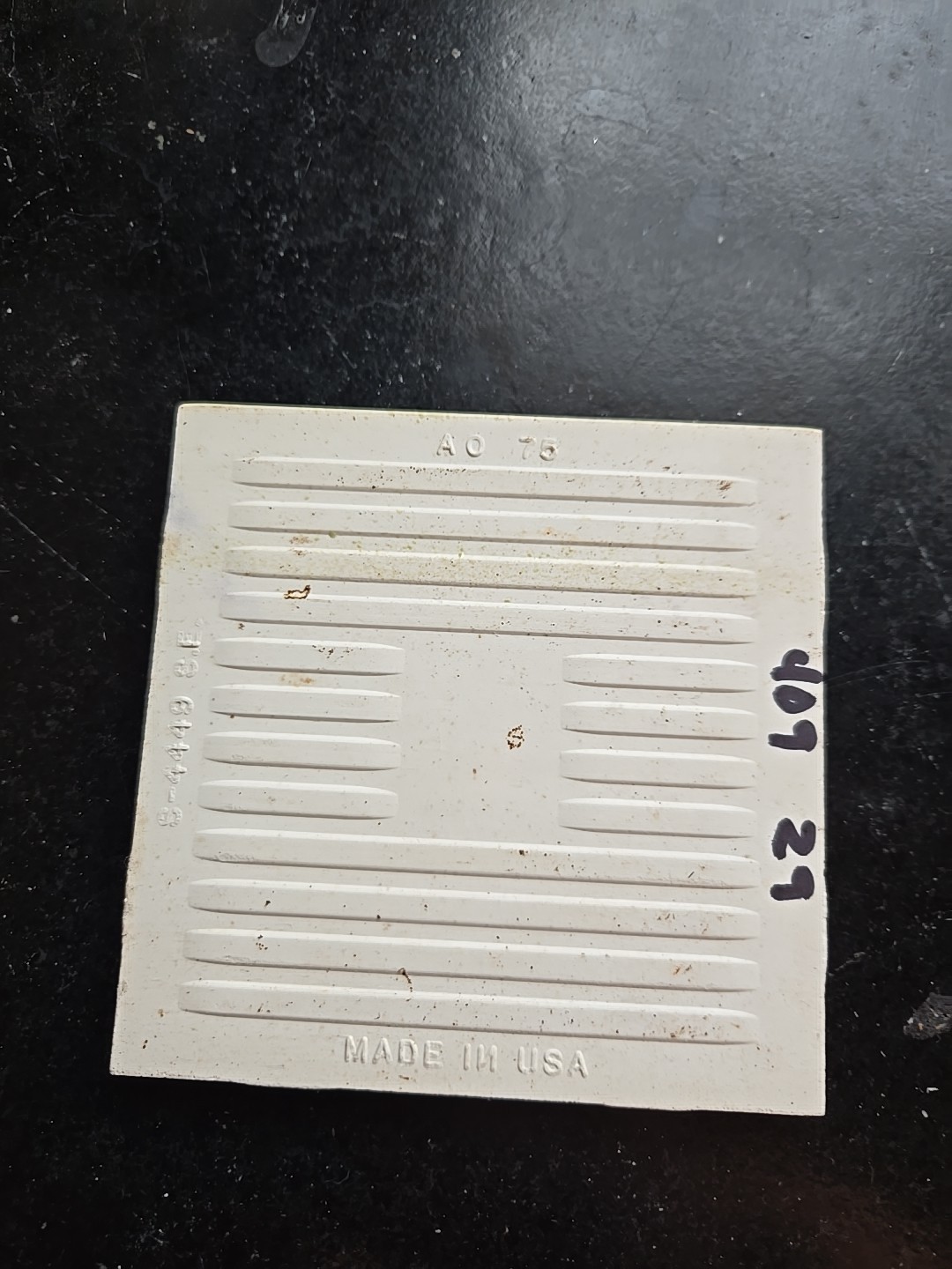 Vtg Crystalline Sage 4 1/4″ Self Spacing Flat Bullnose NOS Tile American Olean