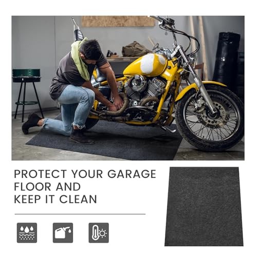 Pcs 29 x 36 Inch Garage Floor Mat Oil Spill Mat Oil Absorbent Pads Reusable, 1