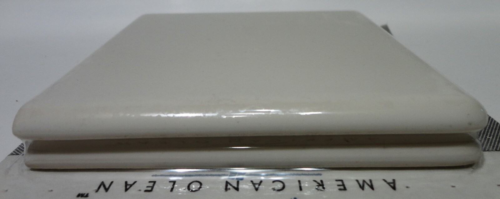 8-American Olean Starting Line Ceramic Bullnose 4.25 x 4.25 (843588)White Gloss