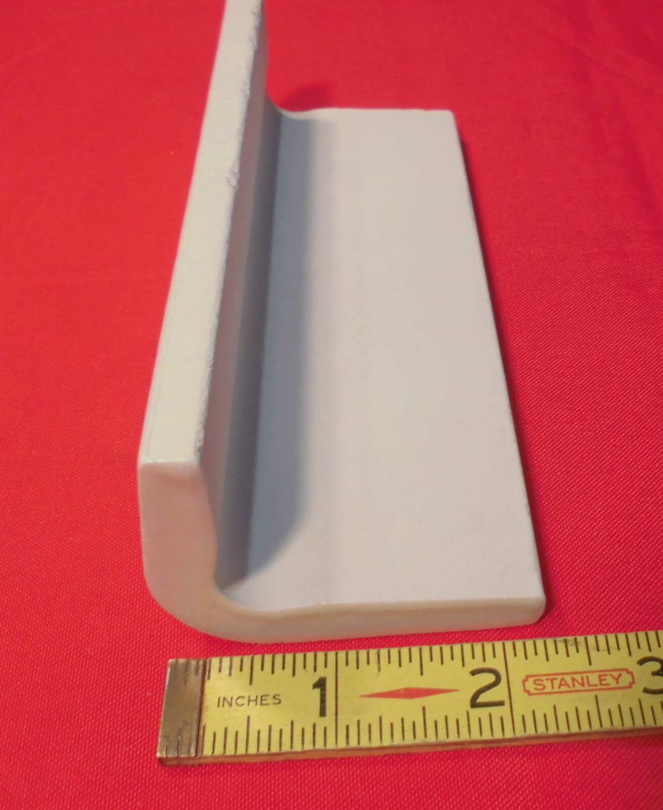 1pc. Off-White V-Cap Crystalline Ceramic Tile: Counter-Top Edging American Olean