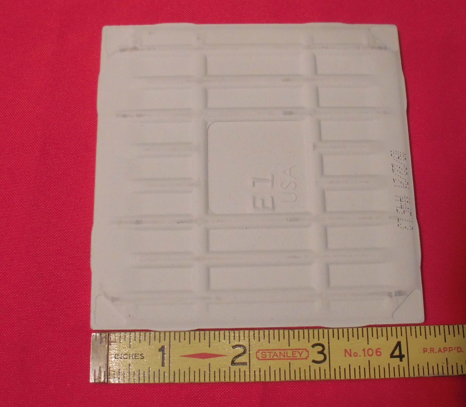 1 pc. Steel #0714: 4-1/4″ Matte Gray Ceramic Tile by Daltile, New