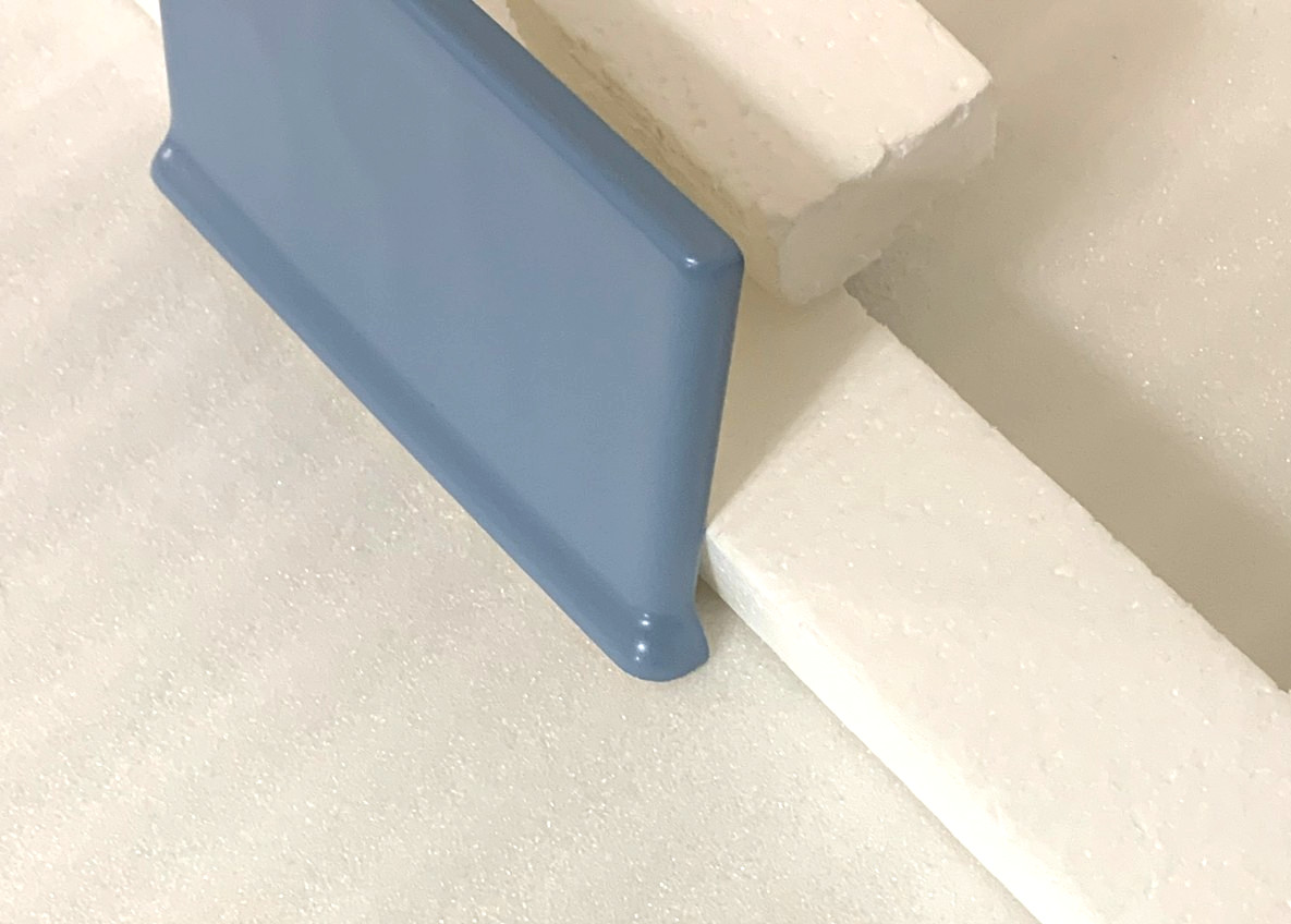 New Florida Vermont Blue#566 Potters Touch Rt Finish Cove Base 4 ” x 6 “