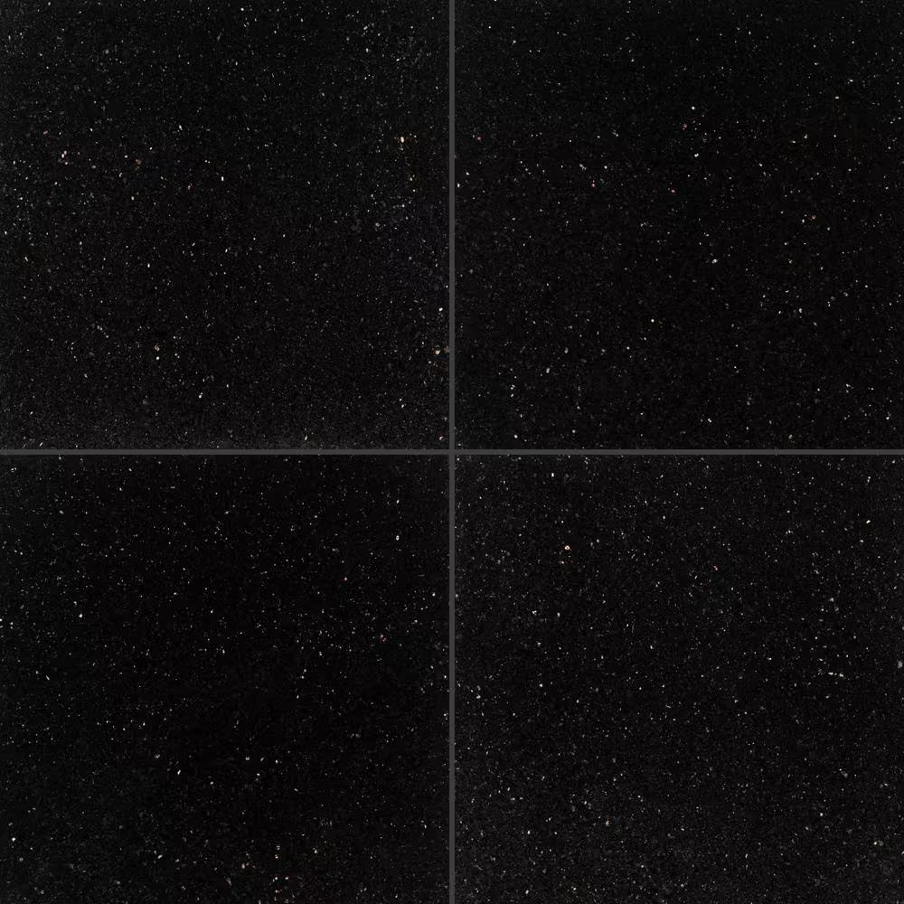 Black Galaxy 18 In. X 18 In. Polished Granite Floor and Wall Tile (9 Sq. Ft./Cas