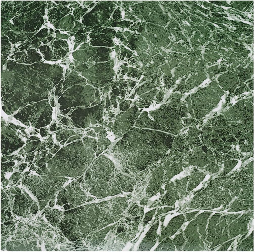Nexus Self Adhesive Vinyl Floor Tiles, 20 Tiles – 12” x 12”, Forest Marble Pee