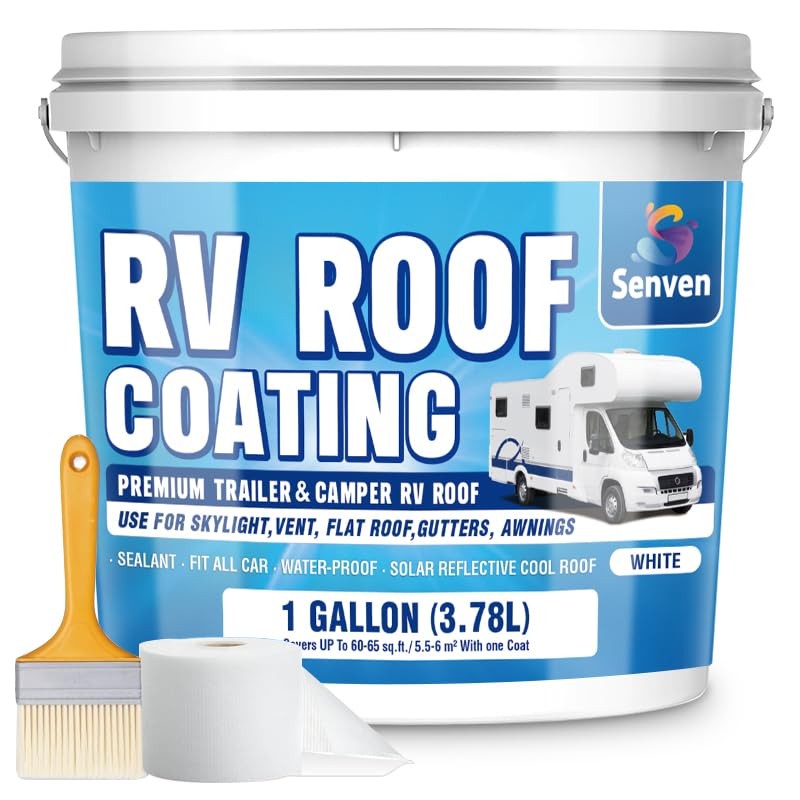 RV Roof Sealant RV Roof Coating RV Roof Sealant 1 Gallon 128 Fl Oz White