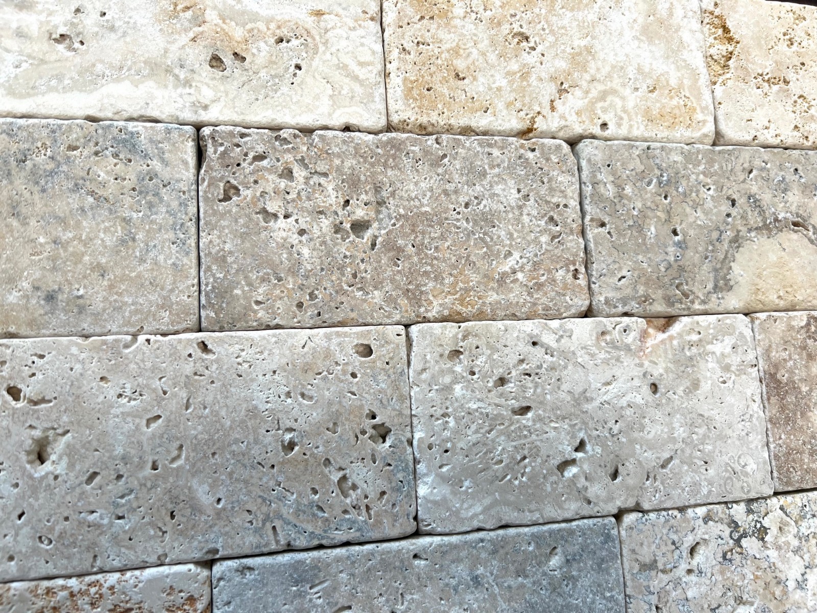 Antico Rustic Mix 3×6 Tumbled Aged Travertine Tile Floor Wall (Sold per SF) Bath