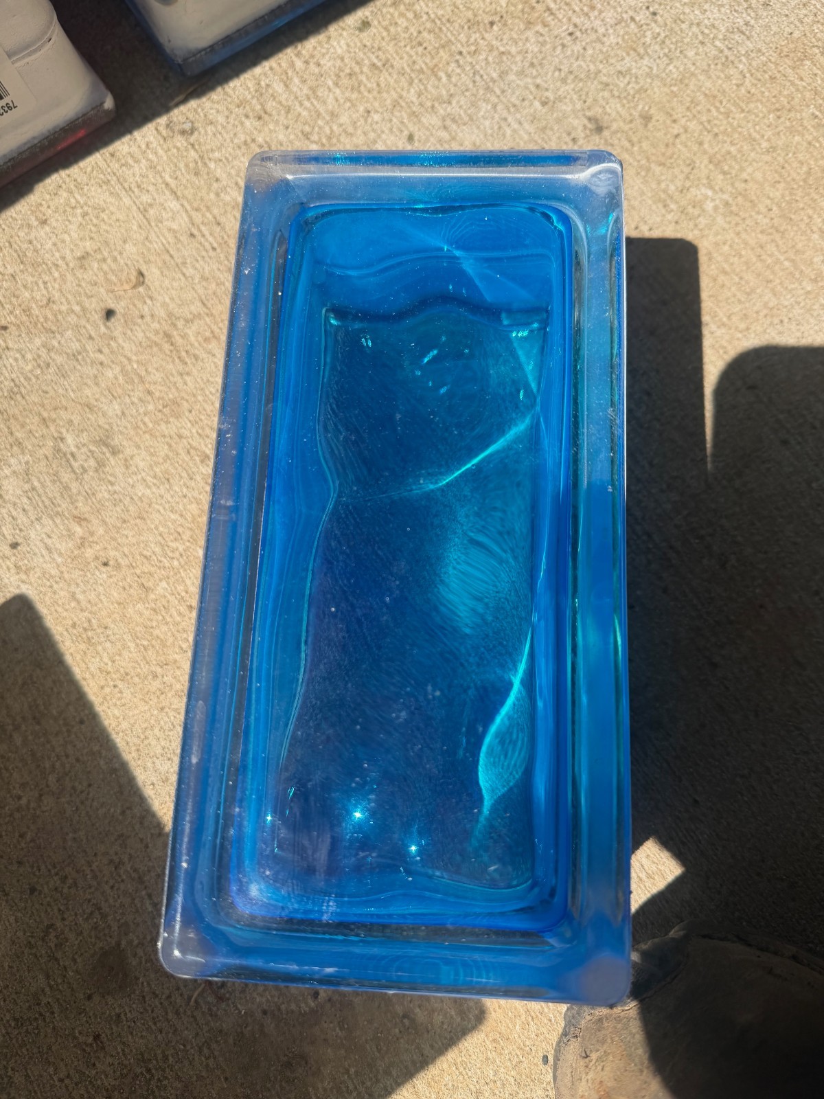 Glass Block Architectural Wall colors available Red Blue 7 3/4x 3 3/4x 3 1/8
