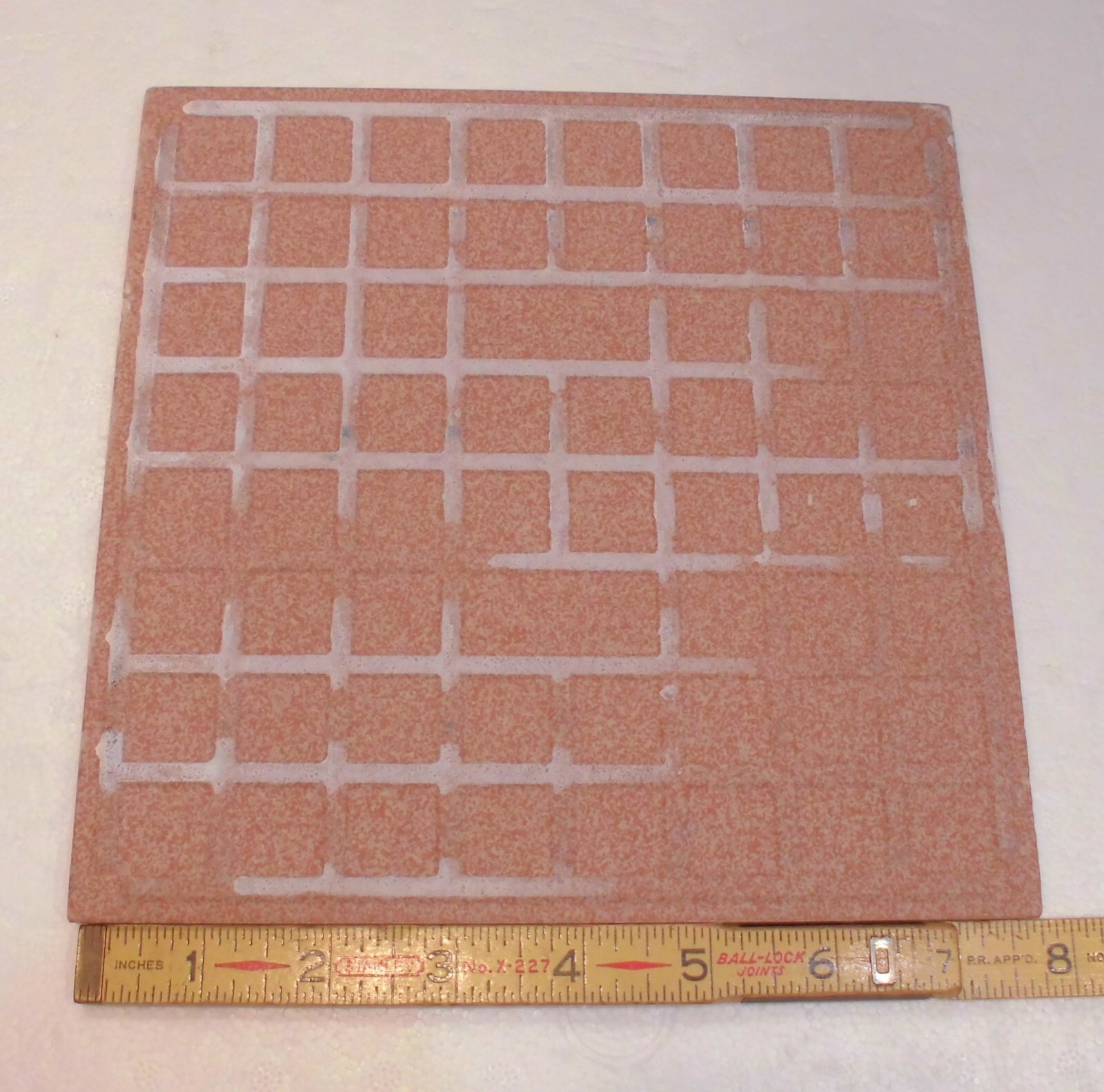 1 pc. Speckled Granite Salmon – Maroon: 8″ Porcelain-Italian-Floor-Tile, New