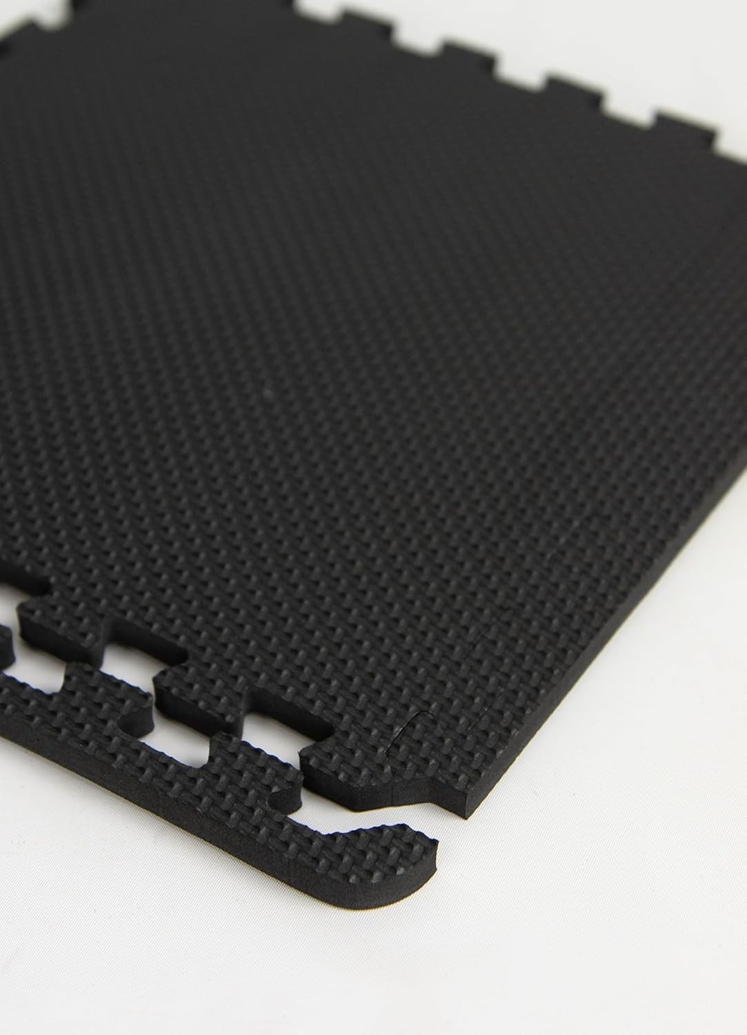 Durable 22-Piece Black Interlocking Foam Floor Tiles – Water-Resistant Coverage