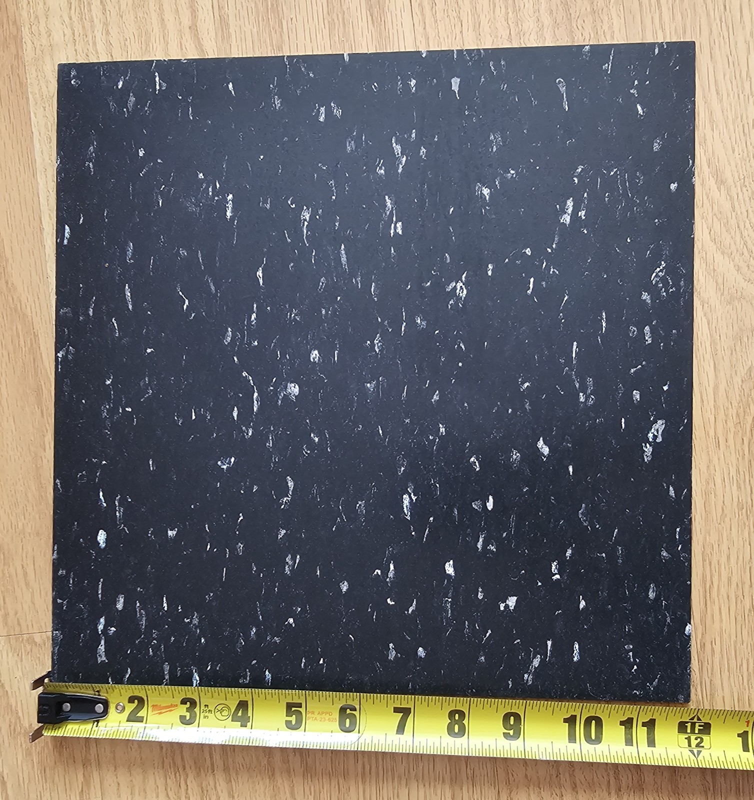 Flextile Commercial Vinyl Composition Tile 12×12 Black White Speckle VCT Lot 22