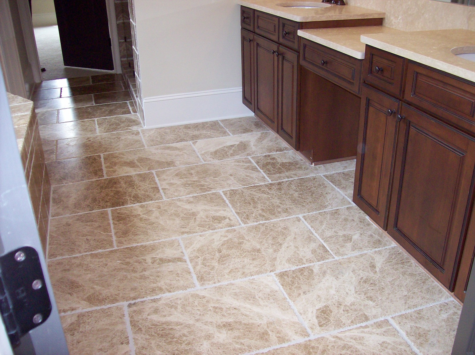Emperador Light 8″x8″ Aged Finish Chiseled Edge Marble Floor (SOLD PER PIECE)