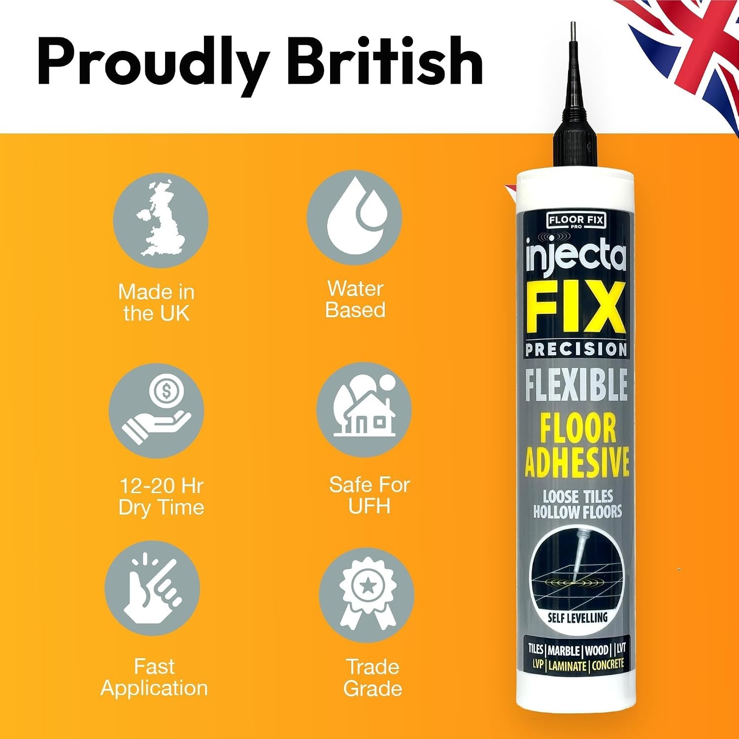 Tile Repair Made Easy – DIY Adhesive Kit for Ceramic, LVT & More, 10.1 fl oz