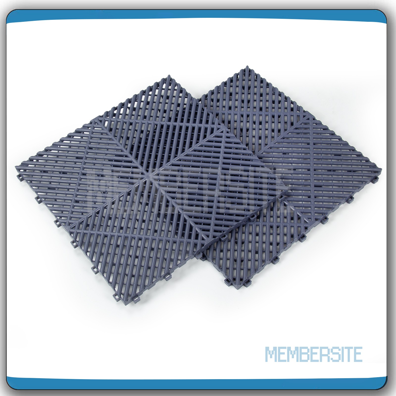 25 Packs Interlocking Garage Floor Tiles 15.75” x 15.75” Vented Water Drainage