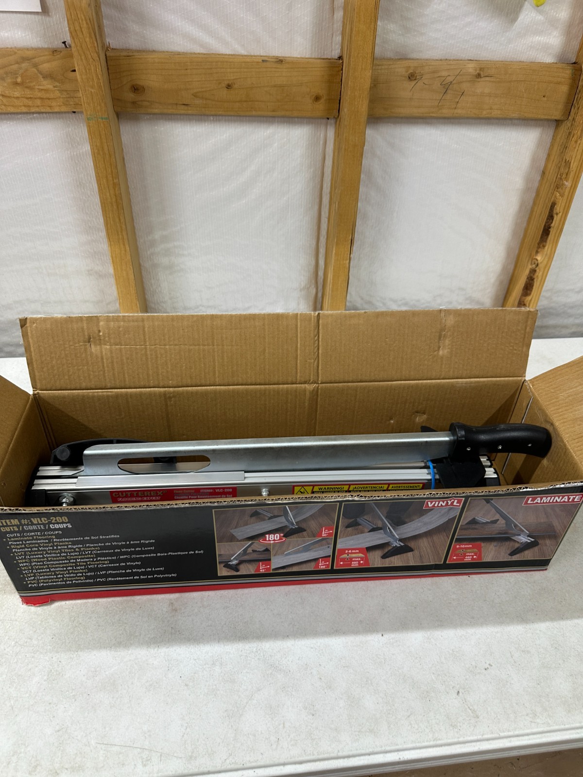 Fully pre-assembled Manual Laminate & Vinyl Floor Cutter, Lightweight Flooring